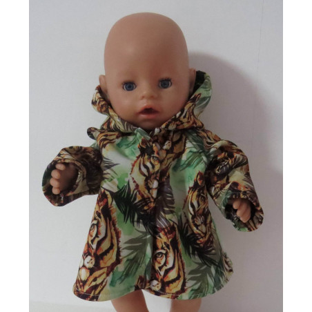 softshell winterjas tijger baby born 43cm