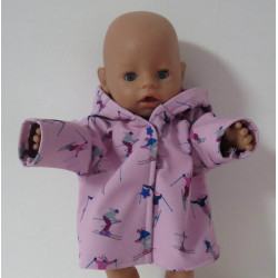 softshell winterjas roze...