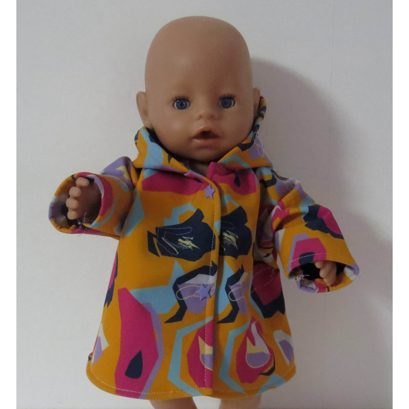 softshell winterjas geel bewerkt baby born 43cm