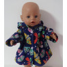 softshell winterjas vlinders baby born 43cm