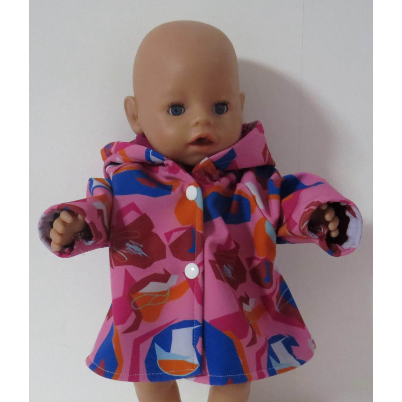 softshell winterjas roze bewerkt baby born 43cm