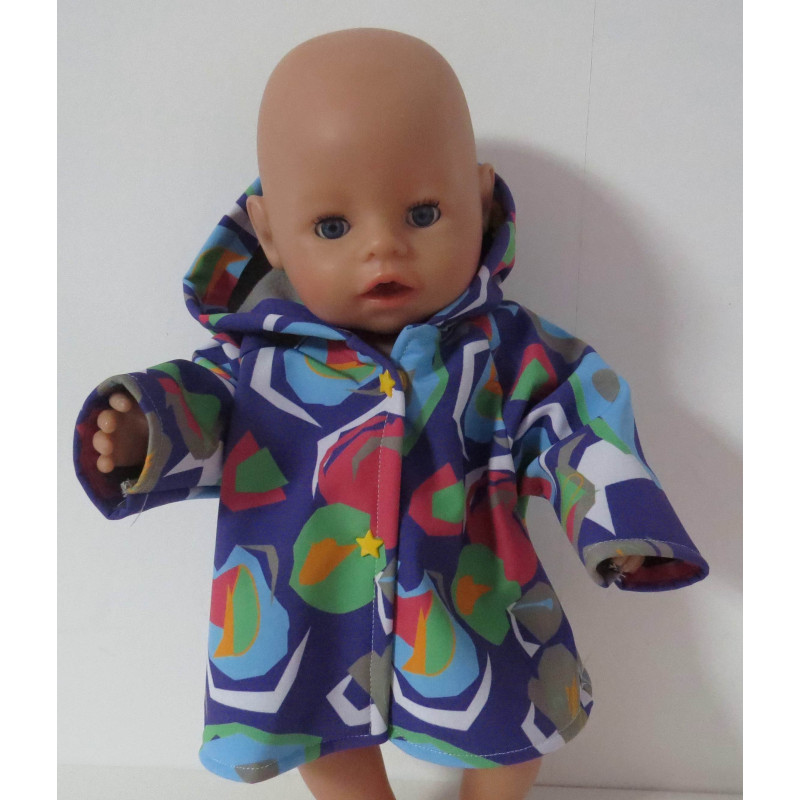 softshell winterjas paars bewerkt baby born 43cm