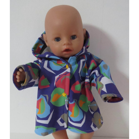 softshell winterjas paars bewerkt baby born 43cm