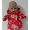 softshell winterjas rood anker baby born 43cm
