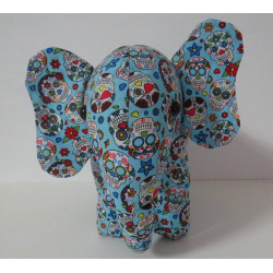 knuffel olifant blauw 25/30cm