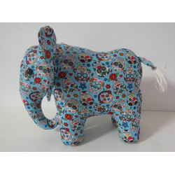 knuffel olifant blauw 25/30cm