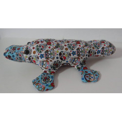 knuffel vogelbekdier wit 30cm