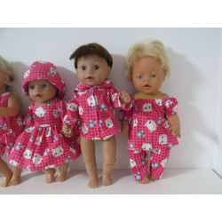 gift set roze kat baby born 43cm