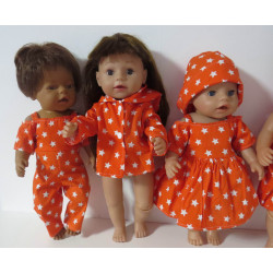gift set oranje sterren baby born 43cm