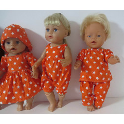gift set oranje sterren baby born 43cm