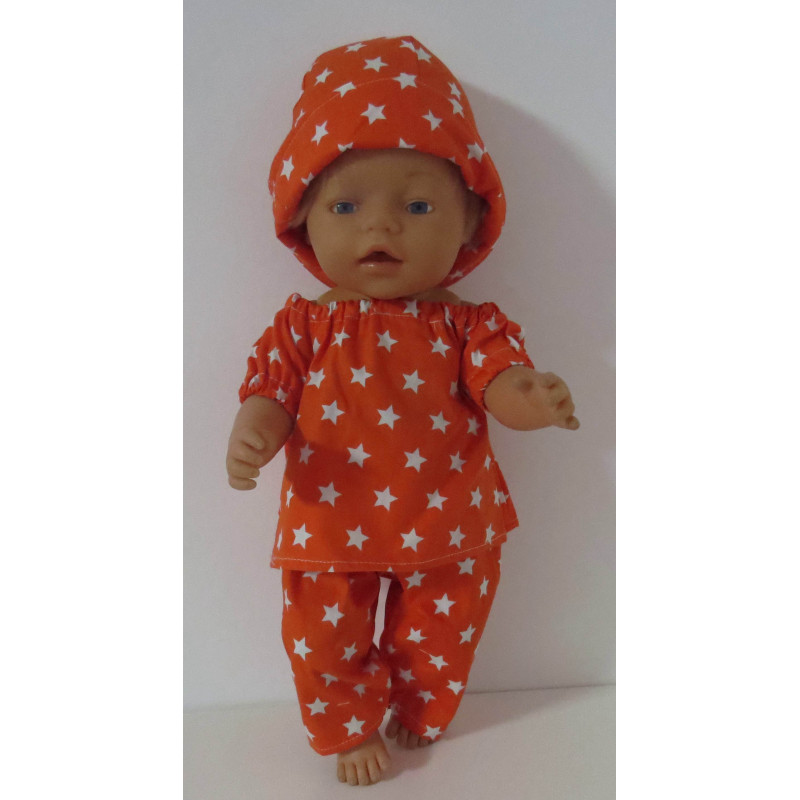 boot setje oranje sterren baby born 43cm