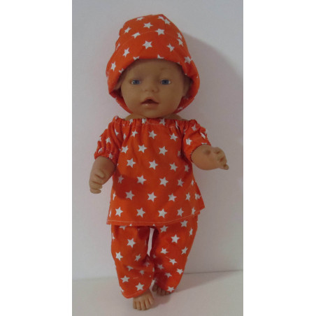 boot setje oranje sterren baby born 43cm