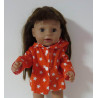 zomerse jas oranje sterren baby born 43cm
