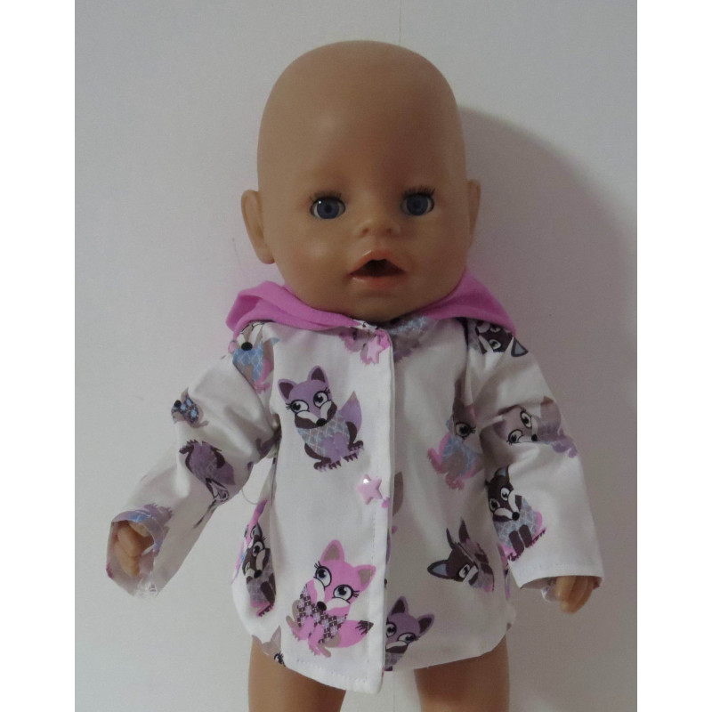 zomer jas vossen baby born 43cm