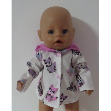 zomer jas vossen baby born 43cm