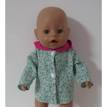 zomer jas bloemen baby born 43cm
