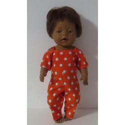 jumpsuit oranje sterren...