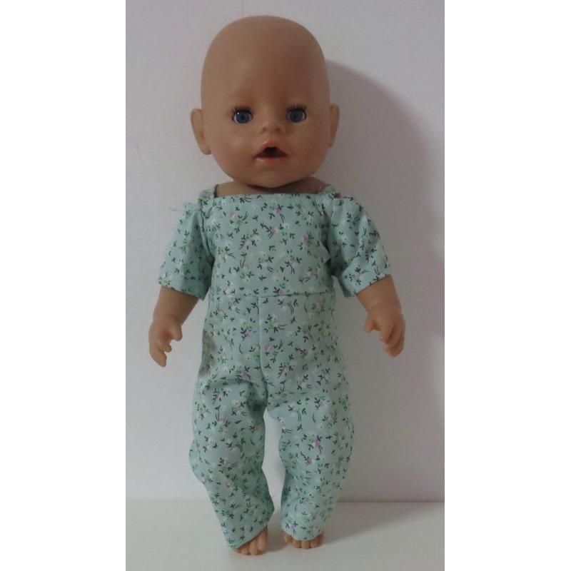 jumpsuit bloemen baby born 43cm