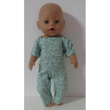 jumpsuit bloemen baby born 43cm