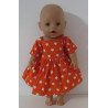 zomerse jurk oranje sterren baby born 43cm