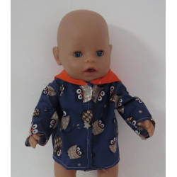 zomer jas blauw uilen  baby...