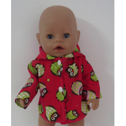 zomer jas rood uilen  baby...
