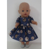 zomersejurk blauw uilen baby born 43cm