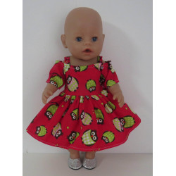 zomersejurk rood uilen baby...