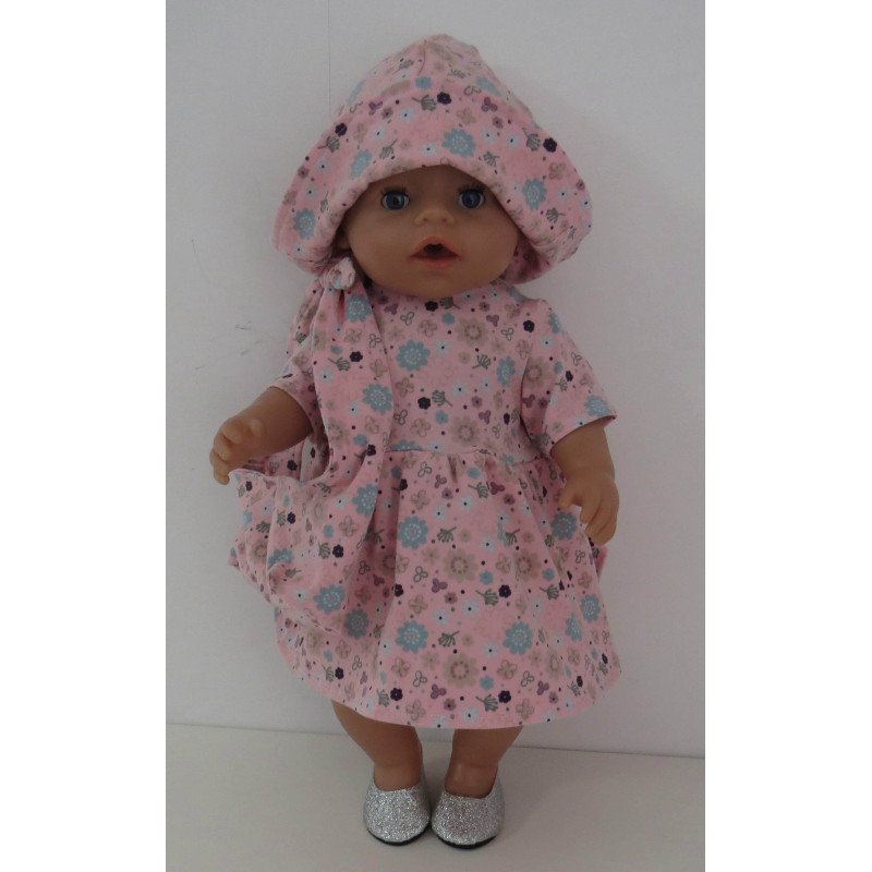 zomerjurk roze outfitt baby born 43cm