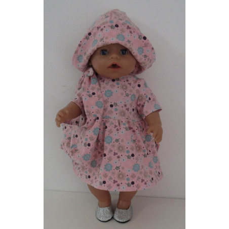 zomerjurk roze outfitt baby born 43cm