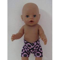 boxershort zwart bloemen...