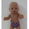 onderbroek zwart roze bloemen baby born 43cm