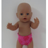onderbroek hard roze bloemen baby born 43cm