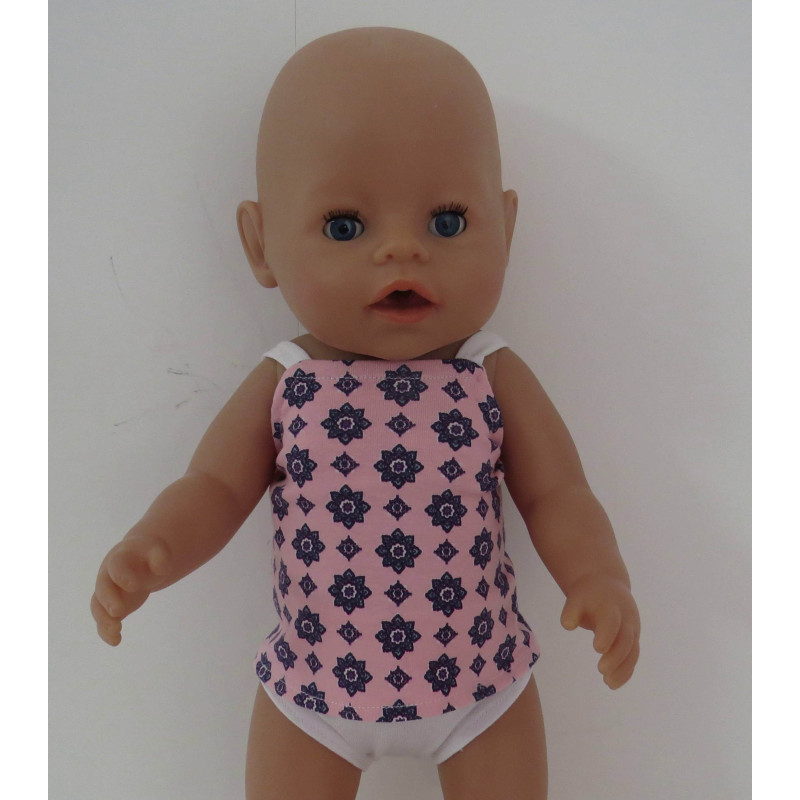 ondergoed setje roze baby born 43cm
