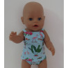 ondergoed setje blauw flamingo baby born 43cm
