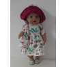 zomerjurk outfitt wit flamingo baby born 43cm