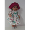 zomerjurk outfitt wit flamingo baby born 43cm