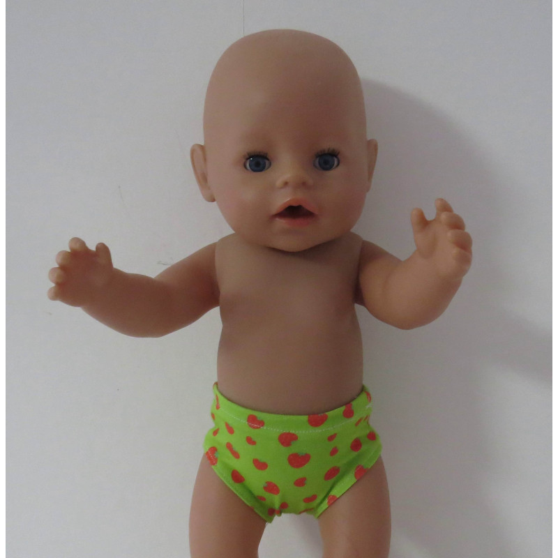 onderbroek groen aardbeien baby born 43cm