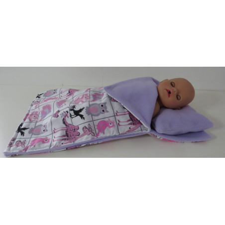 campingslaapzak roze dieren baby born little 36cm