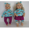 naaipatroon baby annabell 43cm kleding setje papier