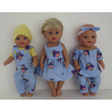 gift set blauw jet baby born little 36cm