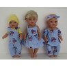 gift set blauw jet baby born little 36cm