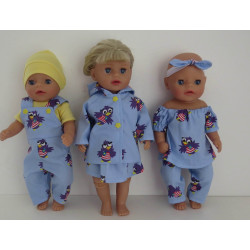 gift set blauw jet baby born little 36cm
