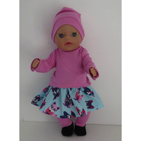 rok setje mint vossen baby born little 36cm