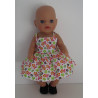 zonnejurk oranje bloemen baby born little 36cm