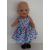 zonnejurk blauw kersjes baby born little 36cm