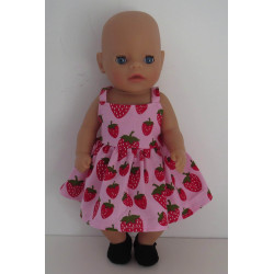 zonnejurk roze aardbeien...