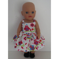 zonnejurk wit uil baby born...