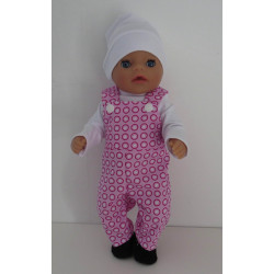 tuinbroek setje roze baby...