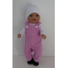 tuinbroek setje roze baby born little 36cm